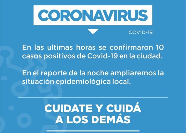 Covid-19: Esta mañana comunicaron 10 nuevos positivos en Cañada de Gómez