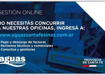 Aguas Santafesinas suspende la atención presencial de usuarios en Cañada de Gómez