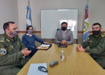 El Fiscal Regional de Rafaela se reunió con autoridades de la Guardia Rural Los Pumas