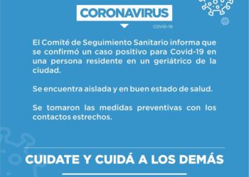 Cañada de Gómez: Confirmaron un caso positivo de residente de un geriátrico local