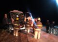 Quedó atrapado tras accidente entre 2 camiones sobre el km 339 en la Autopista Rosario-Córdoba