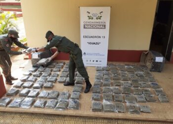 Corrientes: Gendarmería incautó más de 750 kilos de marihuana