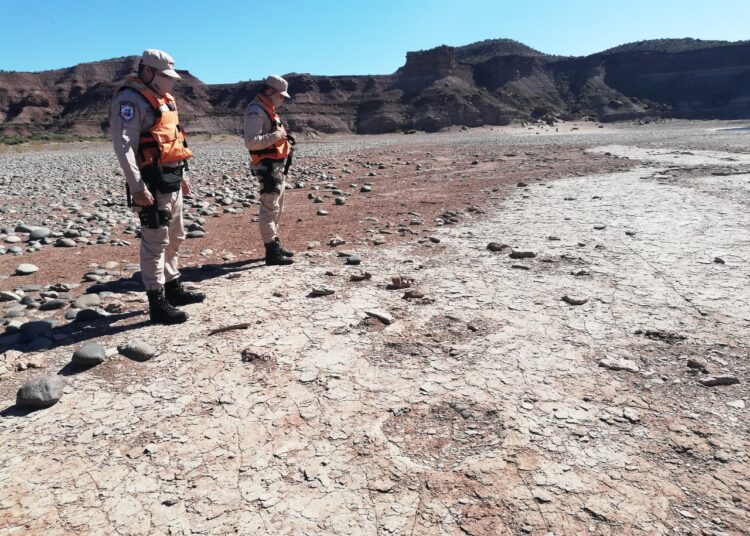 Impactante hallazgo: La Prefectura descubrió huellas de dinosaurio en la Patagonia