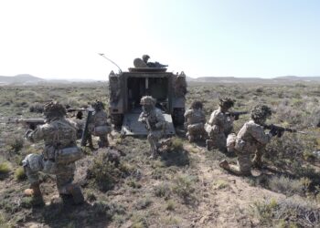 Así son las ejercitaciones de Infantería Mecanizada en Comodoro Rivadavia