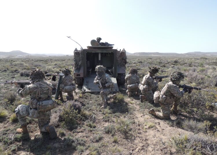 Así son las ejercitaciones de Infantería Mecanizada en Comodoro Rivadavia