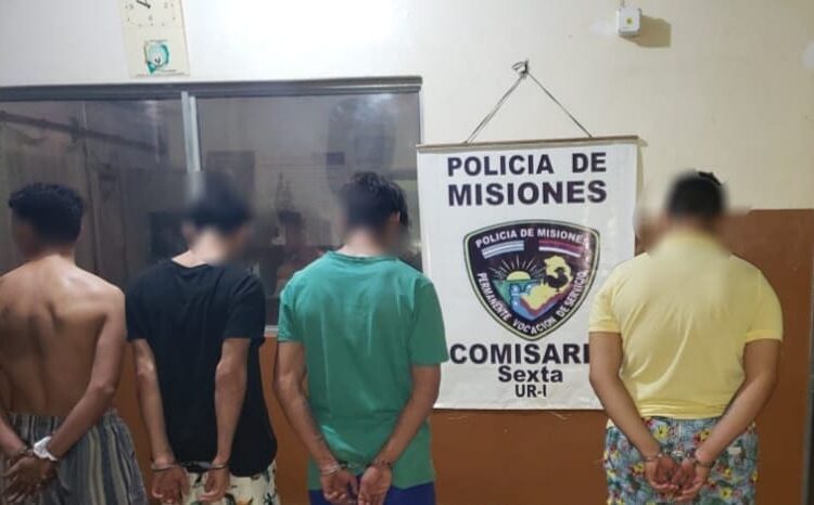 Misiones: Detuvieron a 4 de jóvenes por el robo a una vivienda
