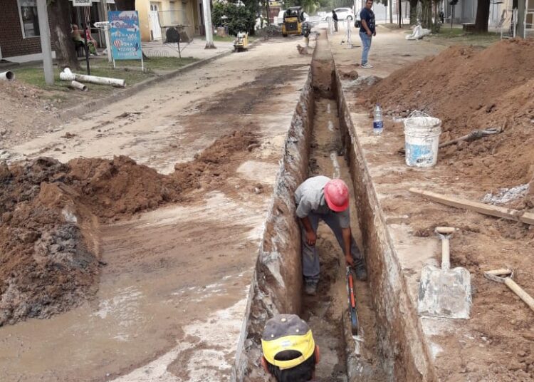 Cañada de Gómez: Aguas Santafesinas S.A. trabaja en la renovación de la red colectora