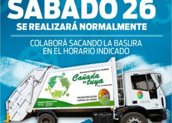 Cañada de Gómez: como será la recolección de residuos para mañana