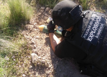 Trabajo articulado entre Policía de Río Negro y Federal para desactivar un explosivo