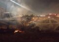 Ministro Rivadavia: Incendio en un depósito judicial