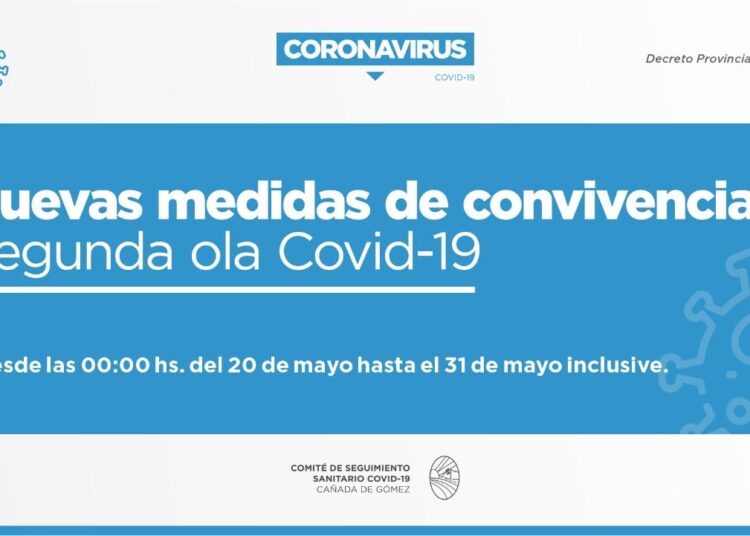 Covid-19: Así son las medidas sanitarias y restrictivas para Cañada de Gómez