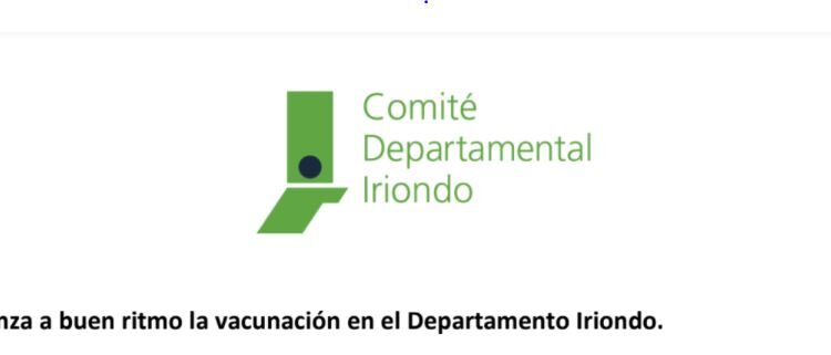 Detalles de la vacunación en el Departamento Iriondo