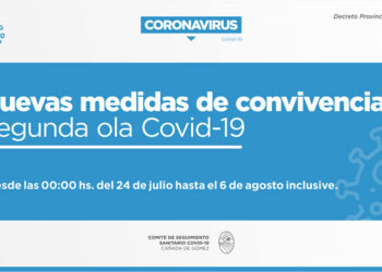 Estas son las nuevas medidas sanitarias en Cañada de Gómez