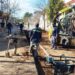 Aguas Santafesinas realiza obra de renovación de la red colectora que se realiza por calle Urquiza al 500