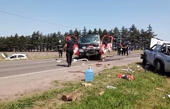 Fallece menor tras choque en cadena sobre ruta 9