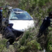 Las Rosas: perdió el control del auto, despistó y volcó