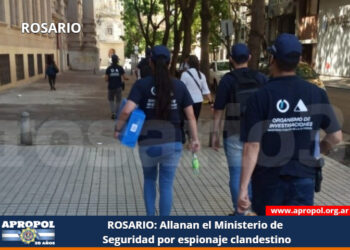 Rosario: Allanan el Ministerio de Seguridad por espionaje clandestino