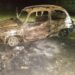 Las Rosas: se incendió un Fiat 600 sobre la ruta