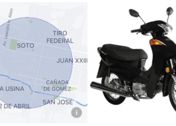 Cañada de Gómez: le robaron la moto y le escribió un mensaje al ladrón