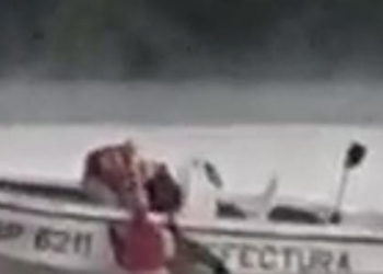 Un hombre que cayó del puente de Zárate y fue rescatado por Prefectura