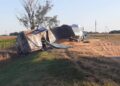 Melincué: chocaron dos camiones sobre la ruta provincial N° 93