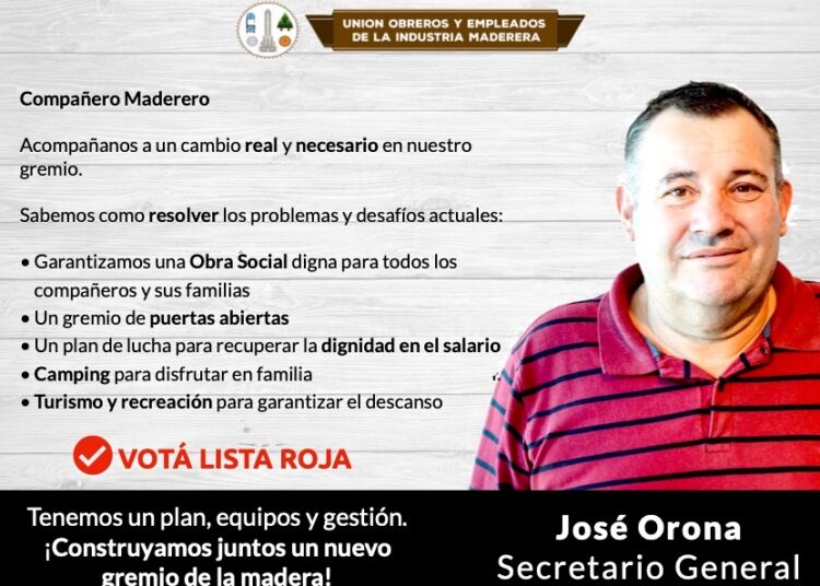 Denuncia pública del candidato a Secretario General de la Lista Roja – Renovación Maderera, José Orona ante los repudiables hechos vividos en Las Rosas