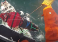 Emergencia en el mar: Prefectura aeroevacuó a un tripulante de un pesquero