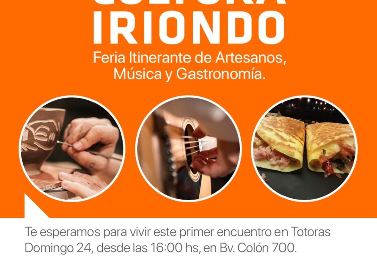 Rasetto y el Municipio de Totoras invitan a la Feria Cultura Iriondo