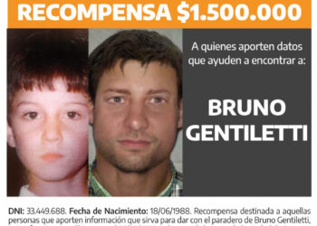 Se busca el paradero de Bruno Gentiletti