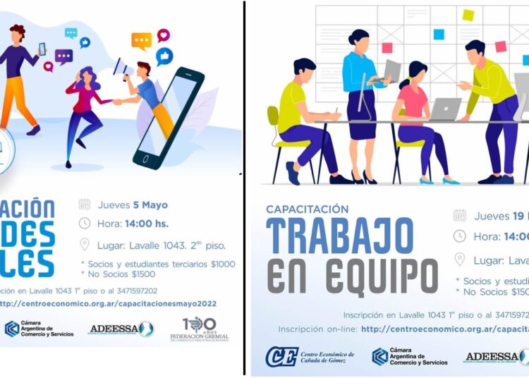 Cursos de Capacitación en el Centro Económico de Cañada de Gómez