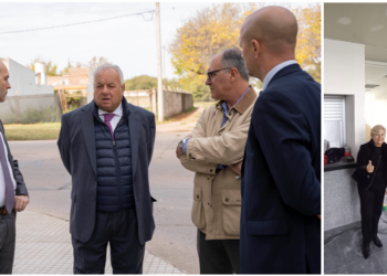 Tanto el senador por Iriondo como la intendente cañadense recibieron al presidente de la Corte Suprema