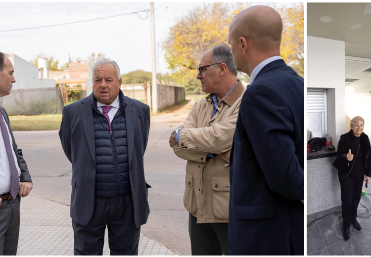 Tanto el senador por Iriondo como la intendente cañadense recibieron al presidente de la Corte Suprema
