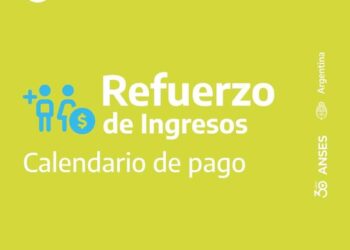 Cronograma de pago del Refuerzo de Ingresos