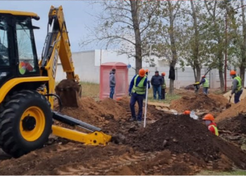 La Municipalidad Cañada de Gómez está realizando obras de tendido de red cloacal en el norte de la ciudad