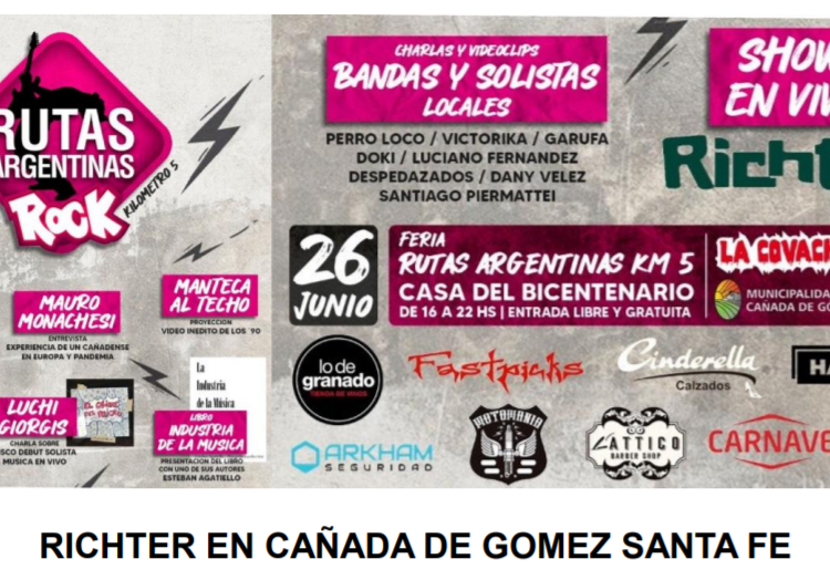 Richter en Cañada de Gómez