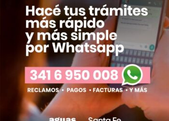 Aguas Santafesinas comunica que su servicio de atención telefónica se encuentra fuera de servicio