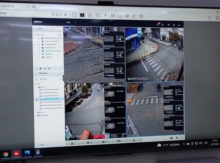 Ya funcionan las nuevas cámaras de seguridad de vigilancia en el Centro Comercial Abierto