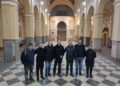 Rasetto recorrió la obra de restauración de la Parroquia San Pedro