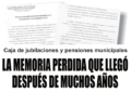 La memoria perdida que llegó después de muchos años