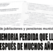 La memoria perdida que llegó después de muchos años