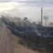 Melincué: Incendio de pastizales en cercanías al predio del Tiro Federal