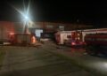 (Video) Incendio de una máquina en la Papelera Mediterránea