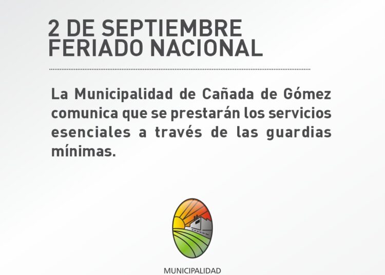 Atentado a CFK: Comunicado de la Municipalidad de Cañada de Gómez sobre el feriado nacional