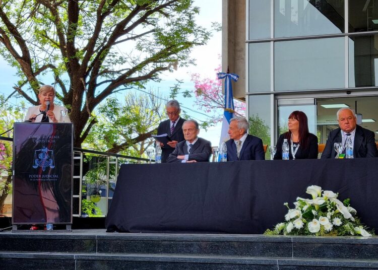 Clerici participó de la inauguración del edificio de los nuevos tribunales de la ciudad