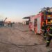 Por un desperfecto se incendió una máquina enrolladora y parte del campo