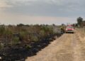 (Video) Dos incendios producidos por la quema de pastizales en la ciudad