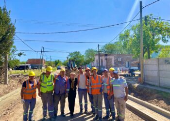 La municipalidad de Cañada de Gómez continúa con obras de cordón cuneta