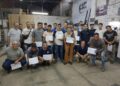 Culminó una nueva capacitación de soldadores dictada por la Senaduría de Iriondo