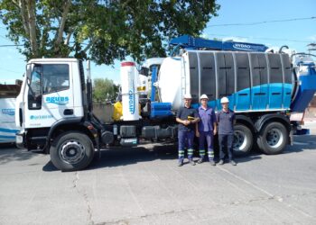 Aguas Santafesinas incorporó en Cañada de Gómez un nuevo camión para el mantenimiento de las redes clocales