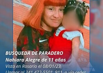 Buscan a una niña de 11 años de Rosario